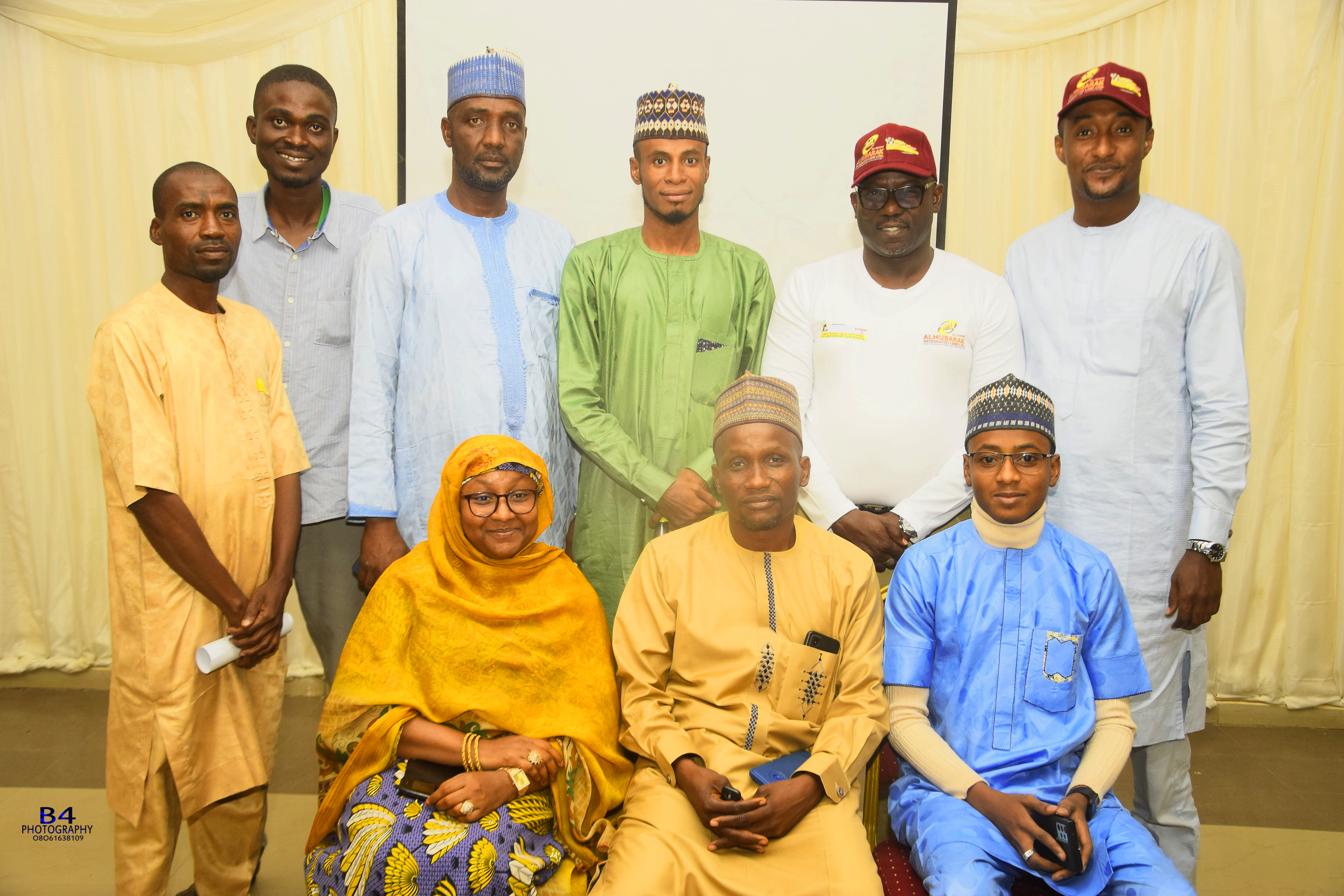 Group Picture with Almubaral and Ministry Supervisors, During Training of 14 LGC Desk Officers 
